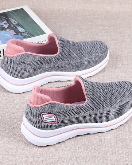 Women's Casual Breathable Slip-On Sneakers - Soft Sole Comfort