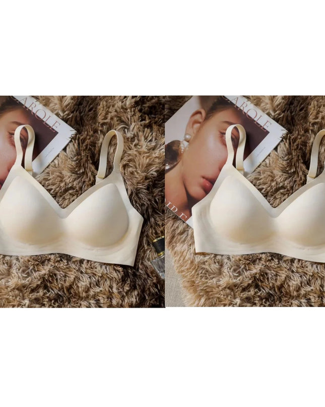Seamless Push-Up Bra with Soft Support – Thin & Compact Design