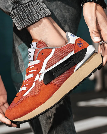 Men’s Breathable Lace-Up Sneakers – Comfortable & Stylish Athletic Shoes for Men