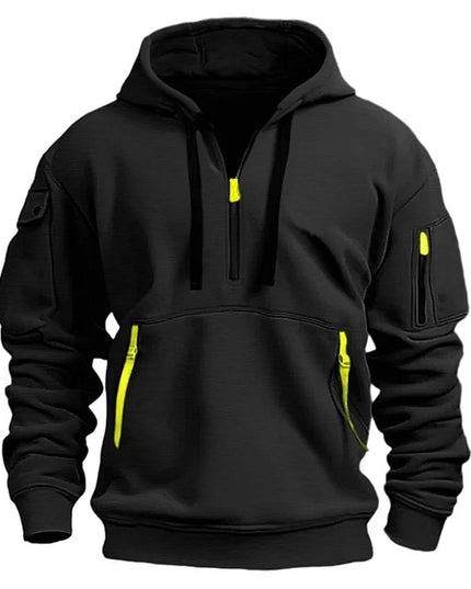 Men's Loose Fit Casual Hooded Sweater