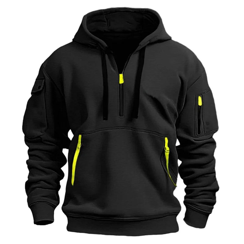Men's Loose Fit Casual Hooded Sweater