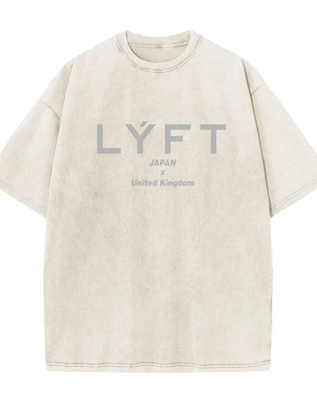 Lyft Washed Classic Cotton Men's Oversized T-Shirt