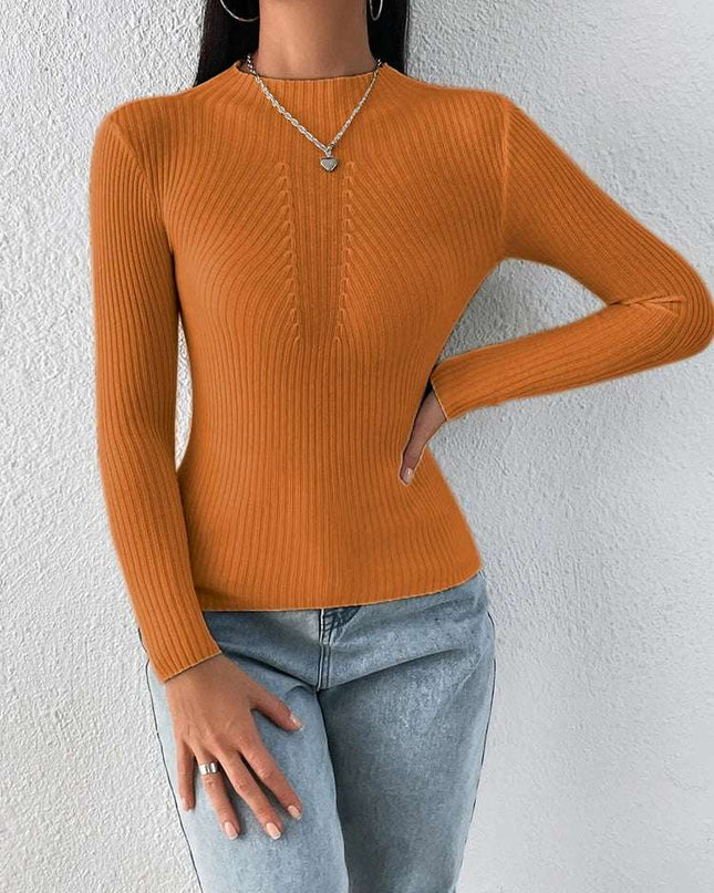 Women's Slim Fit Long Sleeve Turtleneck Sweater