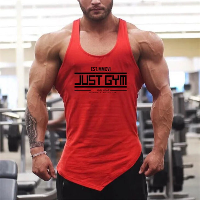 Men's Breathable Cotton Fitness Vests - Lightweight Tank Top