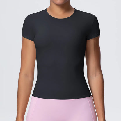 Women's Workout T-Shirt - Quick-Drying, Breathable, Slim Fit