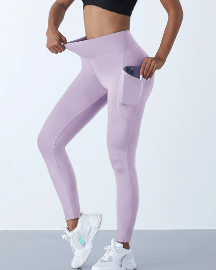High-Waist Women's Stretch Leggings with Pockets