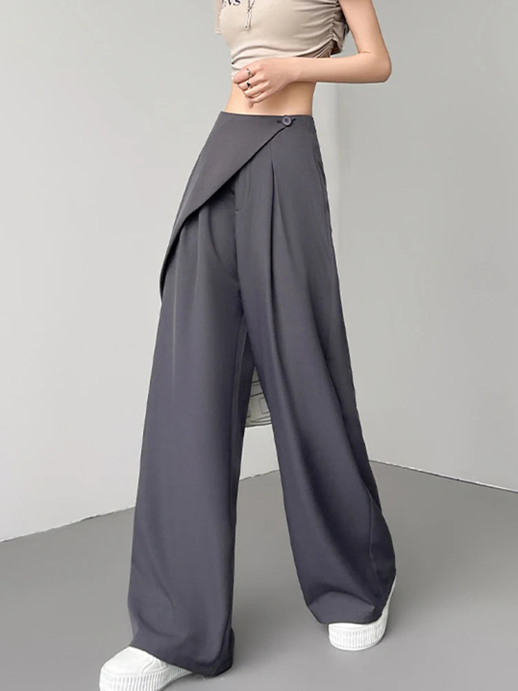 Women's High Waist Wide Leg Casual Pants