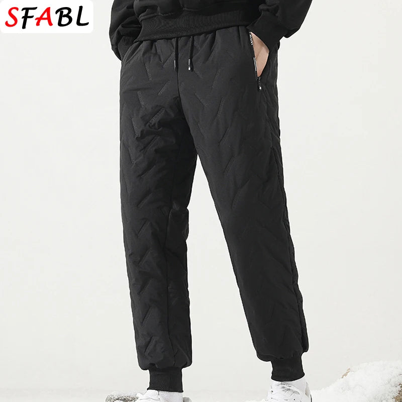 Men's Thick Plush Fleece Thermal Joggers - Faux Wool Sweatpants
