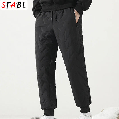 Men's Thick Plush Fleece Thermal Joggers - Faux Wool Sweatpants