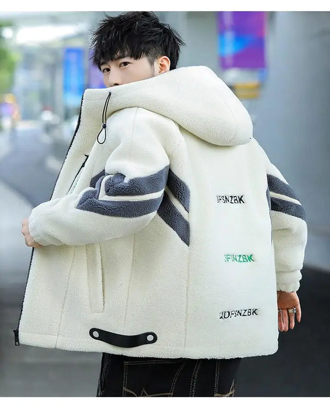 Korean Men's Casual Cotton-Padded Zipper Jacket