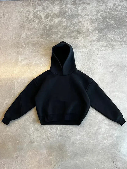 Men's Two-Piece Fleece Hooded Sweater and Loose Fit Sweatpants Set