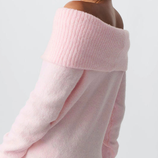 Women's Off-Shoulder Knitted Sweater