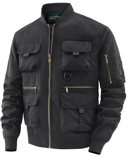Men's Multi-Pocket Waterproof Windbreaker Tactical Jacket