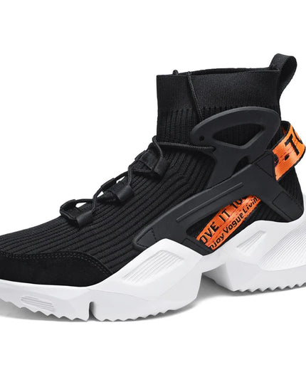 Premium High-Top Men’s Sneakers with Thick Soles