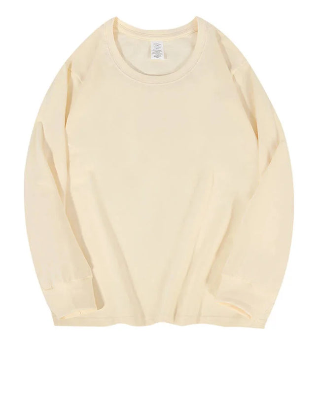 Men's Cotton Long Sleeve Casual Loose Fit Sweater