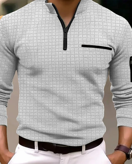 Men's Long Sleeve Jumper - Fashionable Casual Pullover