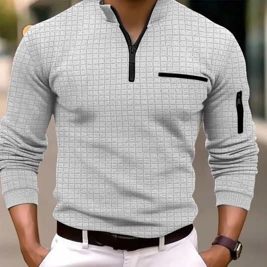 Men's Long Sleeve Jumper - Fashionable Casual Pullover
