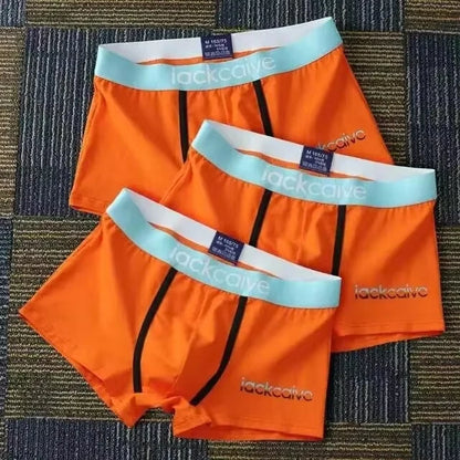 3-Pack Men's Cotton Boxer Briefs - Breathable & Comfortable - Mixed Colors