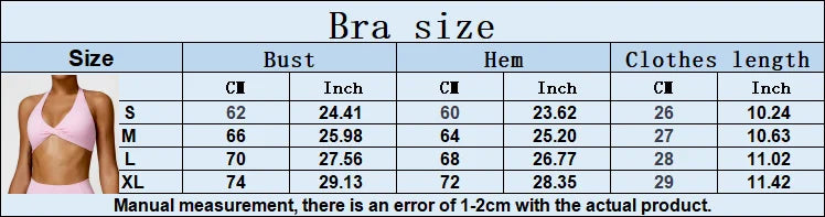 Women’s Breathable Push-Up Sports Bras with Triangle Cup Design