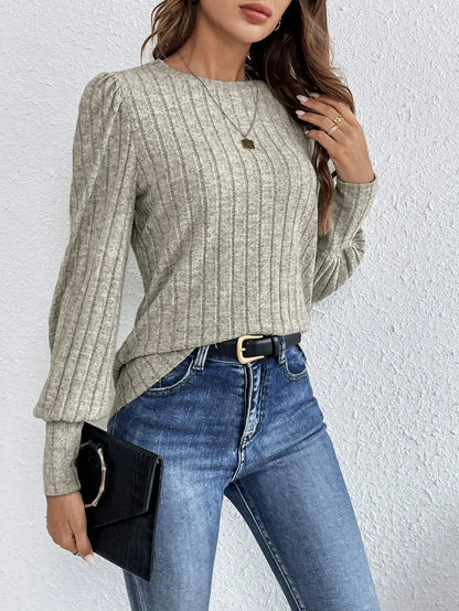 Women's Relaxed Fit Casual Crewneck Sweater