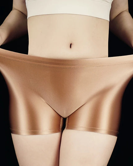 Men's Glossy Elastic Shorts: Soft, Boxers - Various Colors