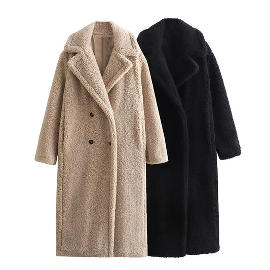 Women's Thick Warm Long Trench Coat 