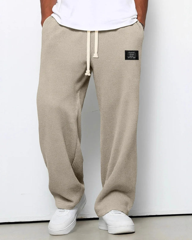 Men's Loose-Fit Wide-Leg Casual Sweatpants