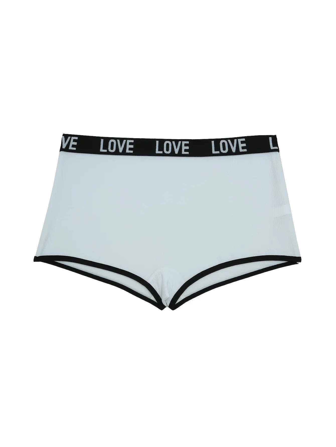 Women's 7-Pair Mixed Color "Love" Print Briefs