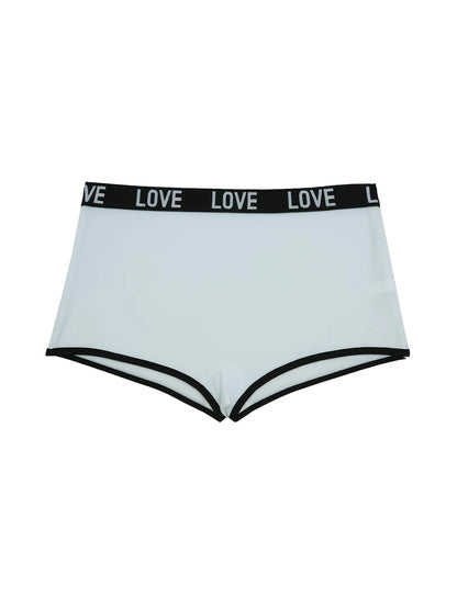 Women's 7-Pair Mixed Color "Love" Print Briefs