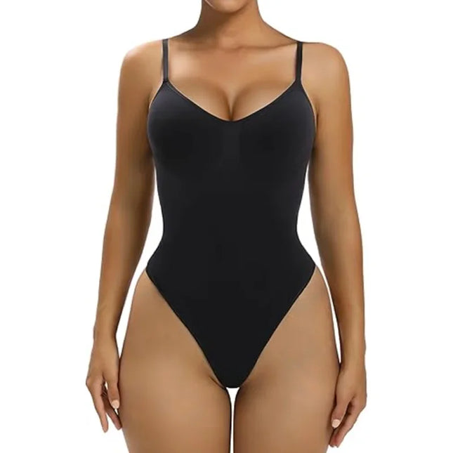 Women's Seamless Ribbed Tummy Control Bodysuit