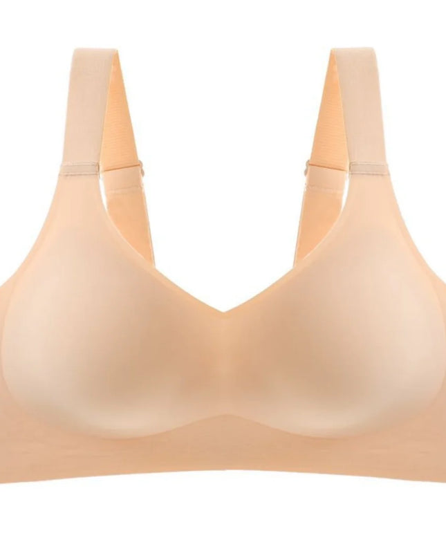 Comfort Padded Seamless Bra for Women - Soft Support with Wide Shoulder Straps
