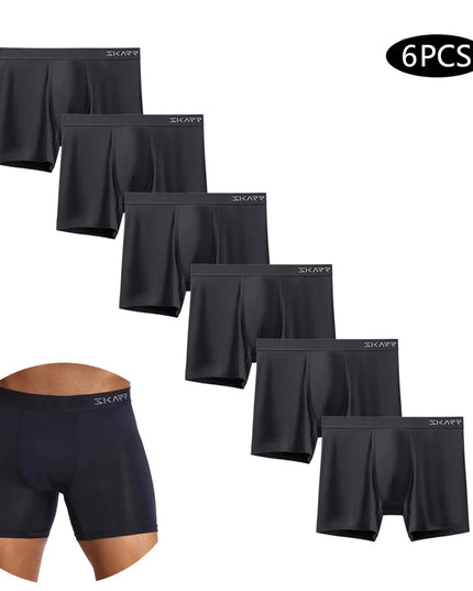 6-Pack Men's Boxer Briefs - Comfortable Trunks Shorts Underwear for Men