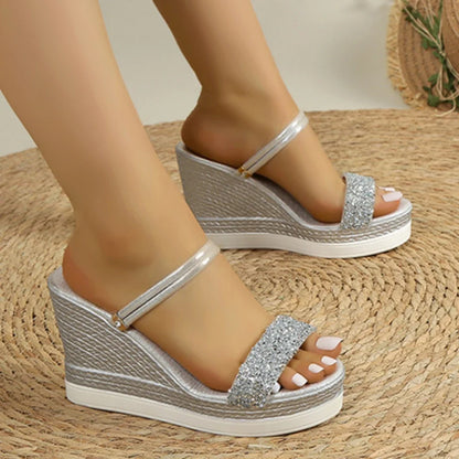 Women's Wedge Sandals – High Heel Slides for Comfortable & Stylish Summer Footwear