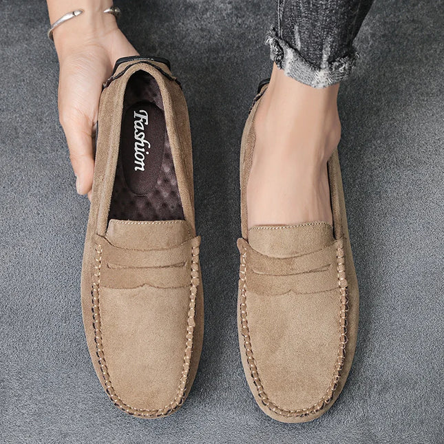 Premium Suede Men's Breathable Slip-On Luxury Loafers - Stylish & Comfortable Footwear