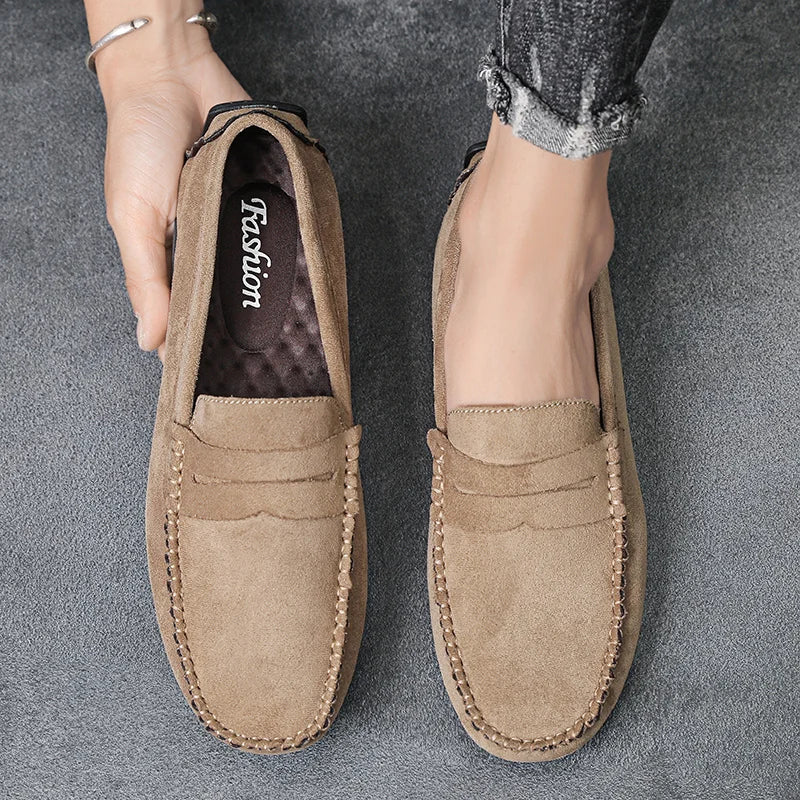 Premium Suede Men's Breathable Slip-On Luxury Loafers - Stylish & Comfortable Footwear