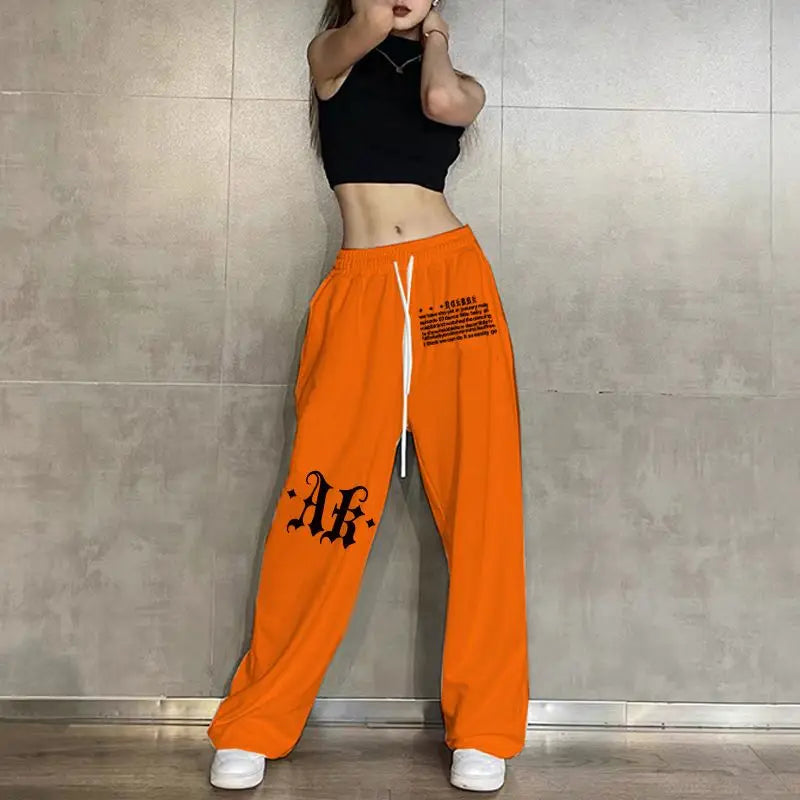 Women's Loose Fit Sweatpants with Drawstring & Elastic Waist