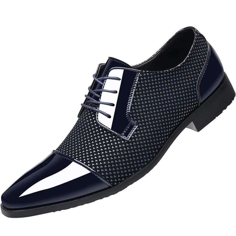 Men's Faux Leather Oxford Shoes