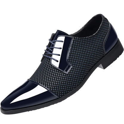 Men's Faux Leather Oxford Shoes