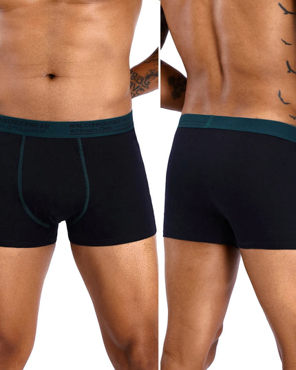 6-Pack Cotton Boxer Briefs for Men – Comfortable & Breathable Underwear Set