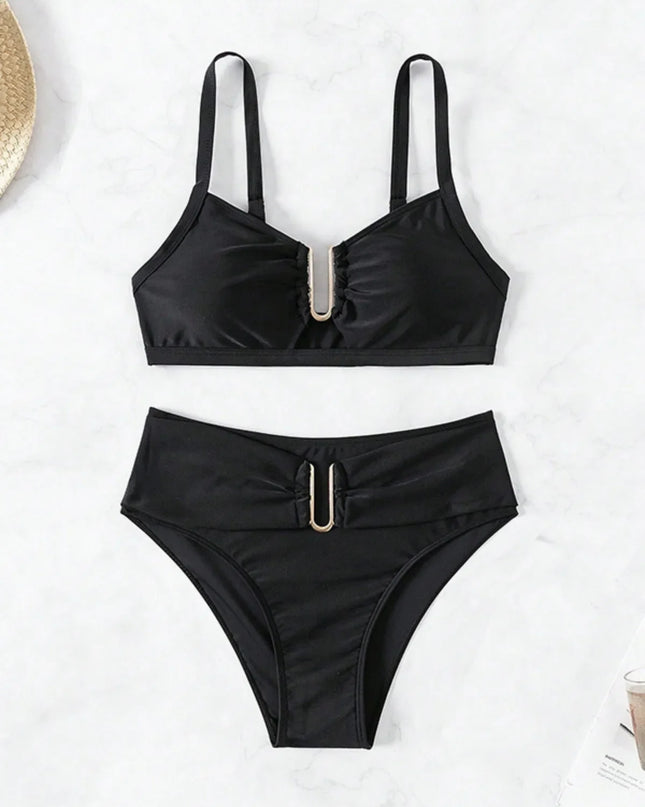 High-Waisted Women's Two-Piece Swimsuit