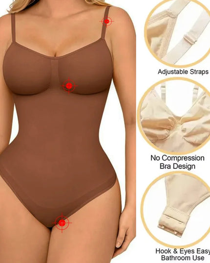 Women's Seamless Sling Body Shaping Backless Bodysuit