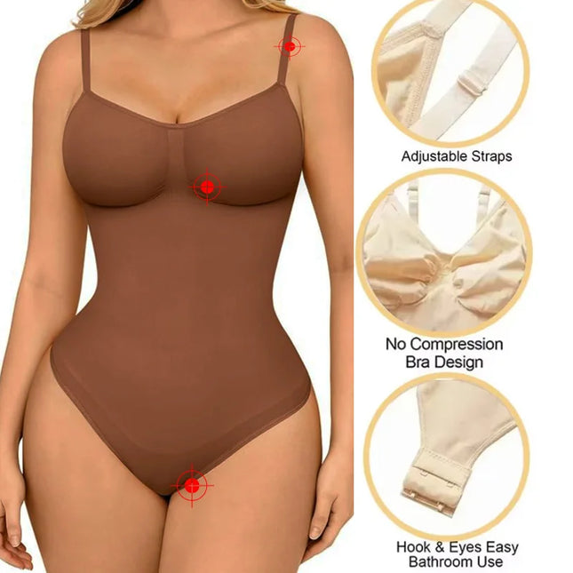 Women's Seamless Sling Body Shaping Backless Bodysuit