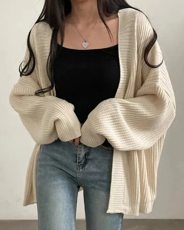 Korean-Inspired Oversized Cardigan Sweater for Women