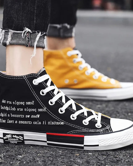 Unisex High Top Lace-Up Sneakers