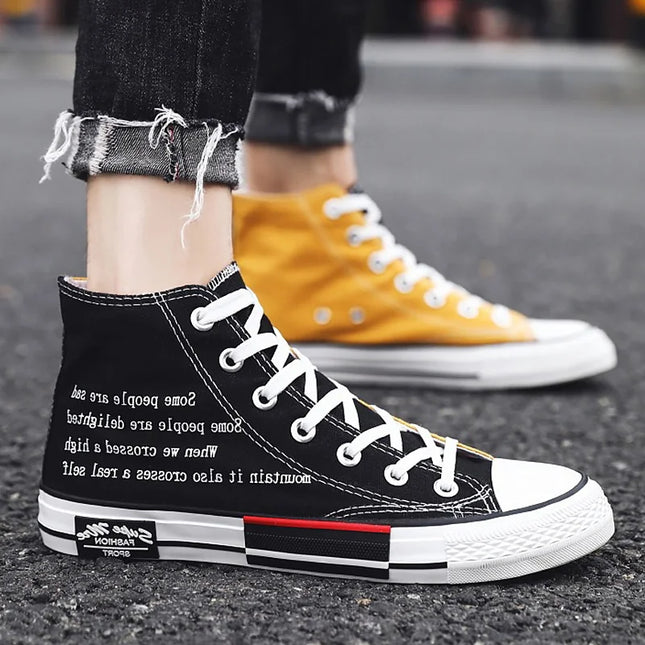 Unisex High Top Lace-Up Sneakers