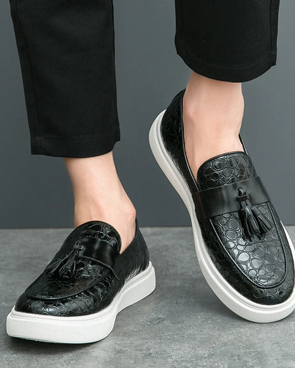 Men’s Faux Leather Tassel Loafers