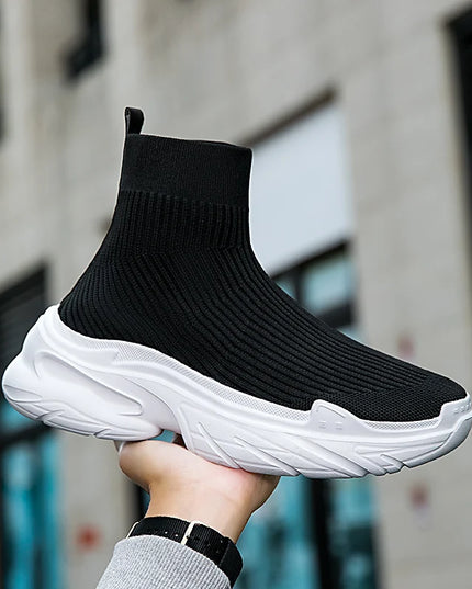 Men's Breathable Mesh High-Top Sneakers