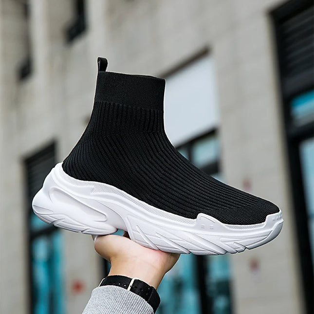 Men's Breathable Mesh High-Top Sneakers