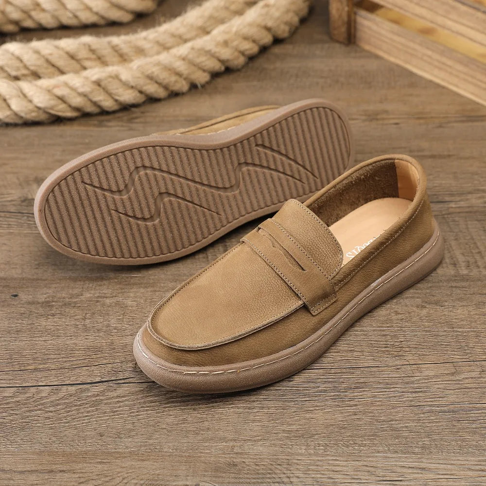 Men's Casual Cow Suede Leather Loafers
