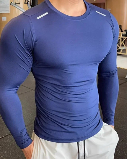 Men's Slim Fit Long Sleeve Compression Sweater